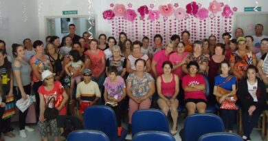 Moradoras do distrito de Aguti prestigiam programação do Outubro Rosa