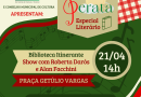 Serata Literário acontece na Praça Getúlio Vargas neste domingo
