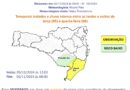 Defesa Civil de Nova Trento emite alerta para temporais e chuva intensa entre terça (05) e quarta-feira (06)